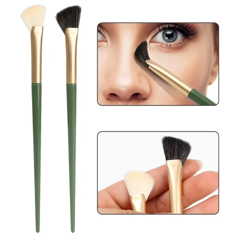 Cọ Trang Điểm Chuyên Nghiệp Cho Bóng Mũi, Sợi Siêu Mịn, Tay Cầm Bằng Nhựa, Cọ Che Khuyết Điểm, Dụng Cụ Làm Đẹp