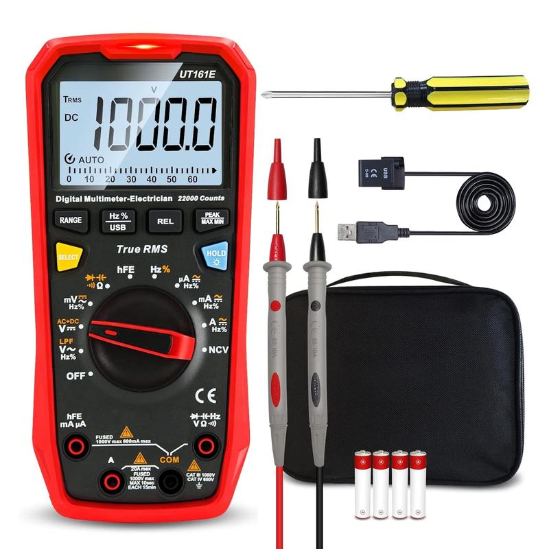 Digital Multimeter Tester UT161E, True RMS 1000V AC DC Voltage - TikTok ...
