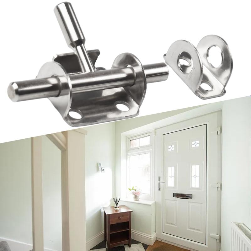 Product Introduction of Hasp Door Latch Lock Sliding Bolt Rust proof Furniture Safety Repair Home 0