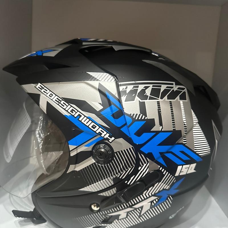 Helm JP7 X7 MOTIF DOUBEL VISOR SNI 3