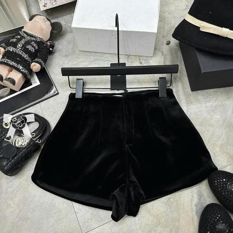 EMLYvn - Quần Short Nhung Cạp Cao Khóa Trước Có Mắc Cài, Quần Đùi Nhung 2 Lớp Lưng Cao Quần Nhung Dáng Ôm KAB