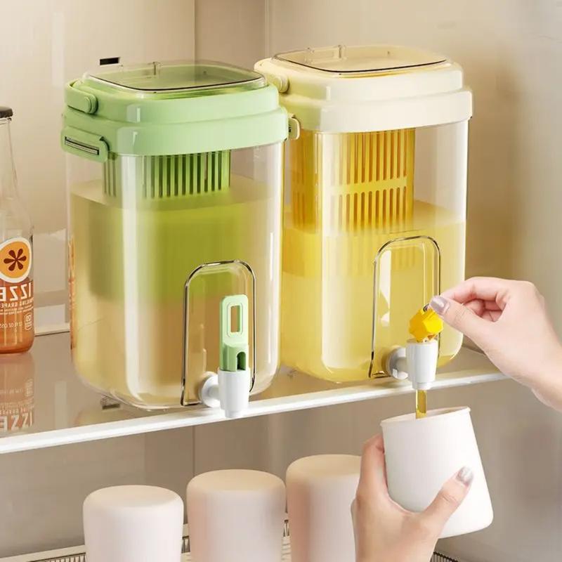 Product Introduction of Ice bucket cold water jug with faucet Home camping party Lemon hose filter faucet drink jug 1
