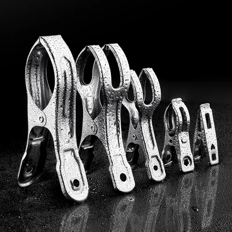 Clothes Drying Sun Clip Stainless Steel Clothes Clip Household Multi-Model Creative Simple Fixed Windproof Clip