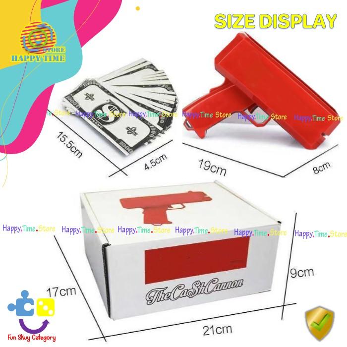 Mainan Tembakan Money Uang Bonus 100 Lembar Uang