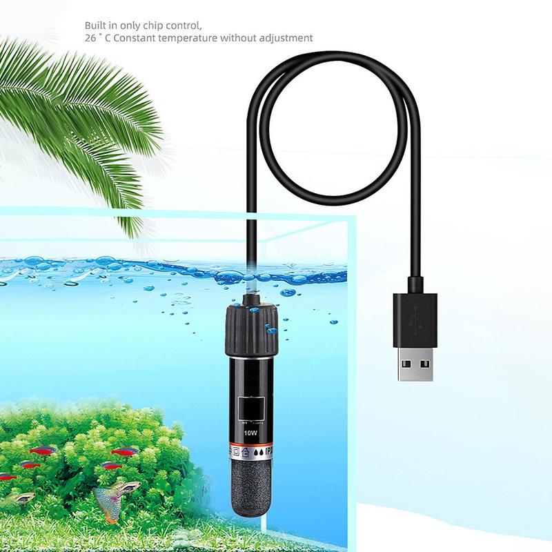 Product Introduction of Mini Heating Rod Submersible Aquarium Heater With Temp Controller Usb Thermostatic Rod For G7X6 29