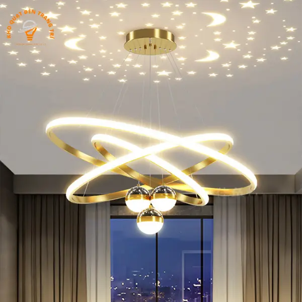 Đèn Thả, Đèn Thả Trần Led 3 Chế Độ Led Phong Cách Hiện Đại Trang Trí Phòng Khách (BH 2 năm)