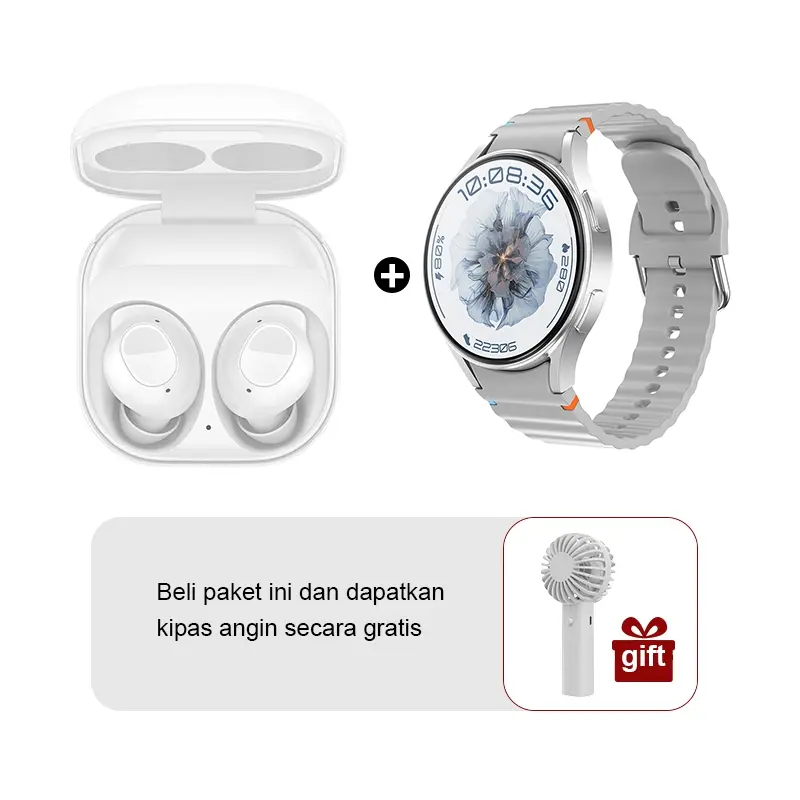 white+silver watch