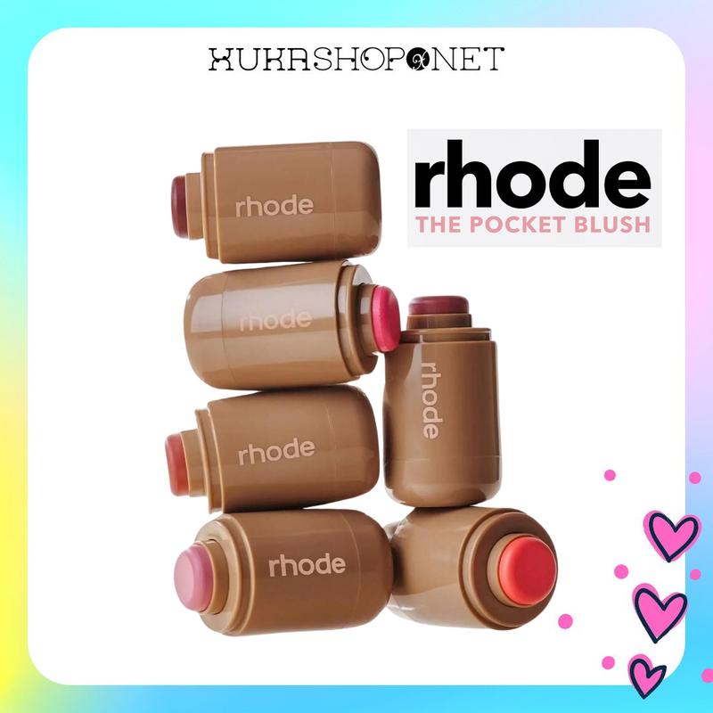 Má Hồng Kem Rhode Pocket Blush Đa Năng 2 Trong 1 Má Hồng và Son Môi Tiện Lợi