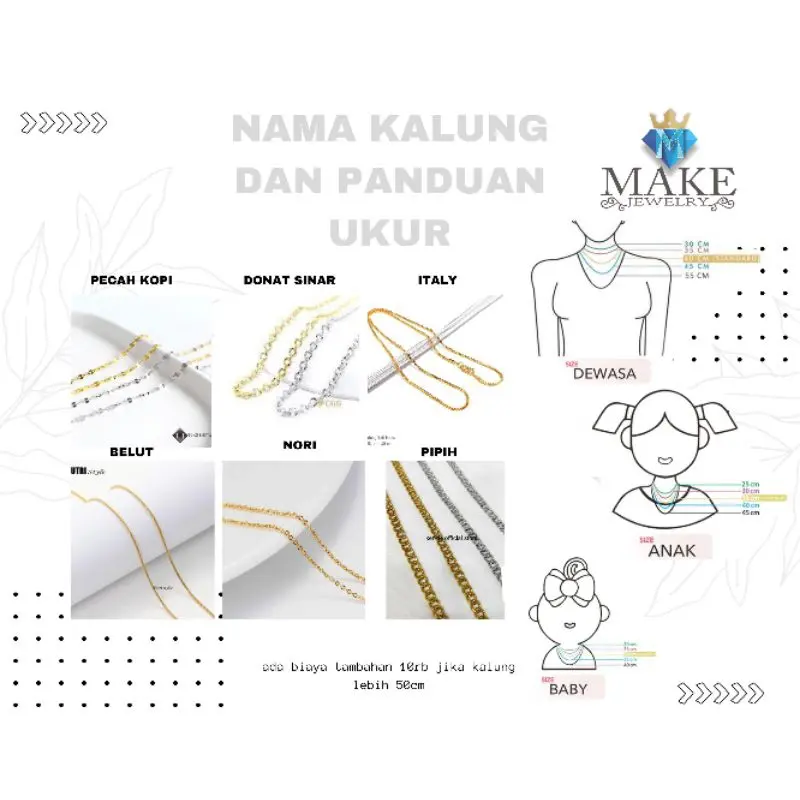 Make Kalung Nama Titaniun Anti Karat Custom Gold dan Silver 2