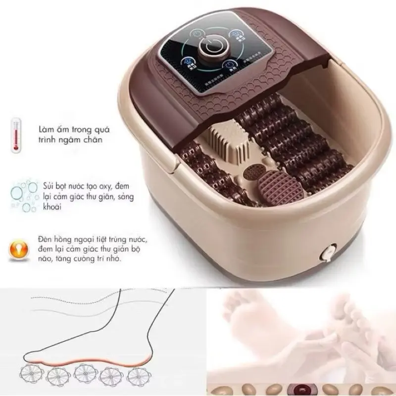 Bồn Ngâm Chân Massage Hồng Ngoại Có Sục.