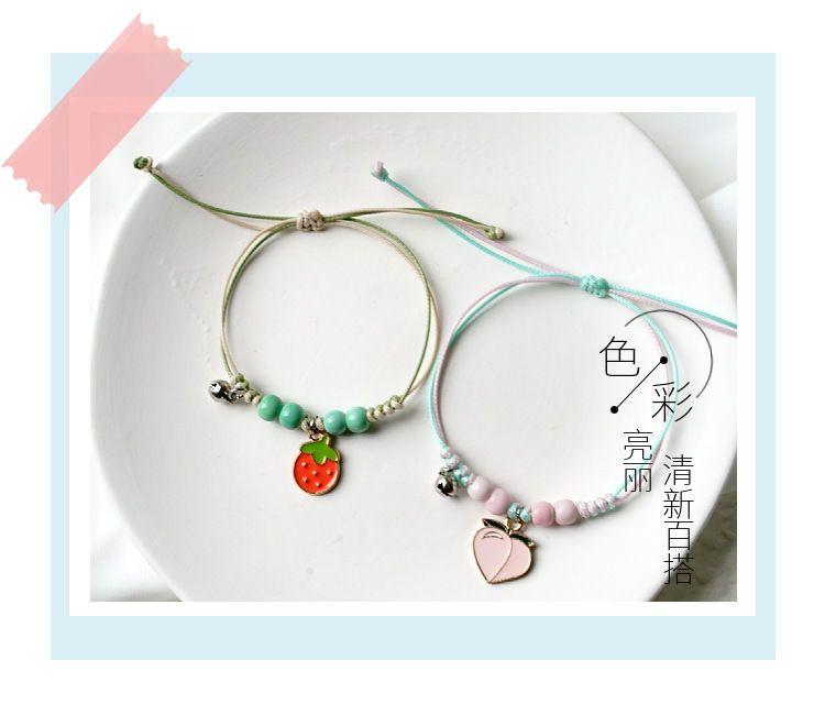 Product Introduction of Cute Student Star Moon Girlfriends' Bracelet Two Three Four Korean Style Mori Style Bracelet Ins Non-Fading Gifts 8