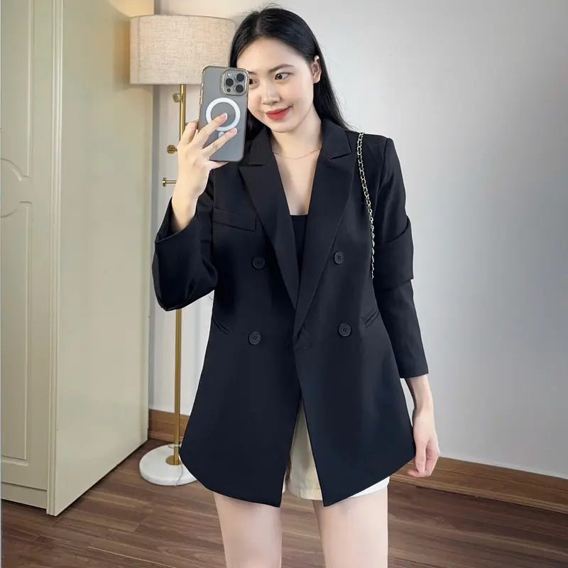 Ngocanh6959 A714 Áo blazer khoác nữ Quảng Châu phong cách tiểu thư sang trọng Hàn Quốc 0