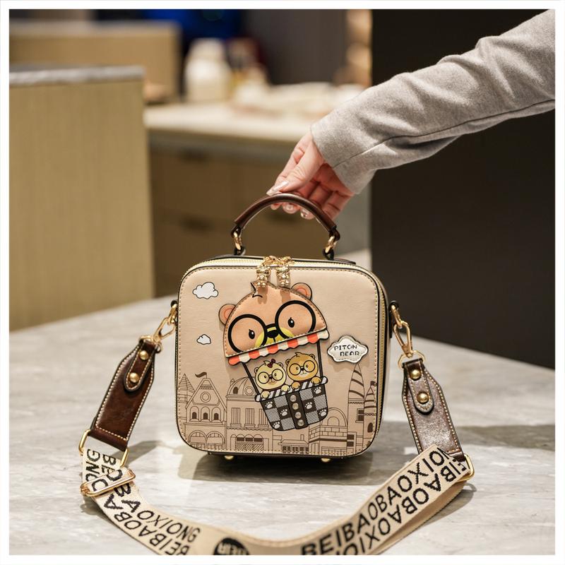 Túi hộp nữ beibaobao xách tay đeo chéo đi chơi dự tiệc hàng quảng châu cao cấp T782