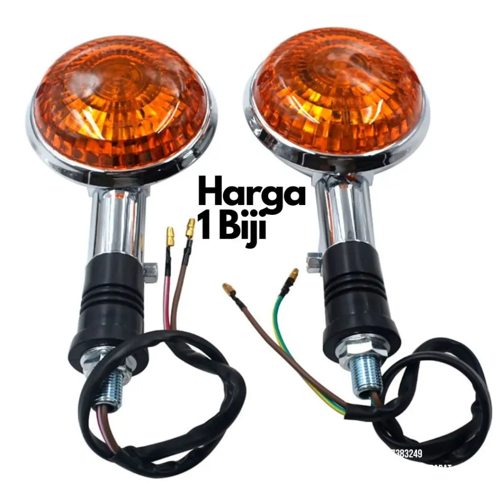Lampu Sein Sign Sen Turn Signal Riting Reting Custom Tracker Scrambler Chopper Bobber Japstyle Caferacer W175 XSR155 YAMAHA Road Star 1700 Royal Star XV1100 VStarx xs650 1100 XV250 XV V-Star 250 650 1000 Virago Motor Motorcycle