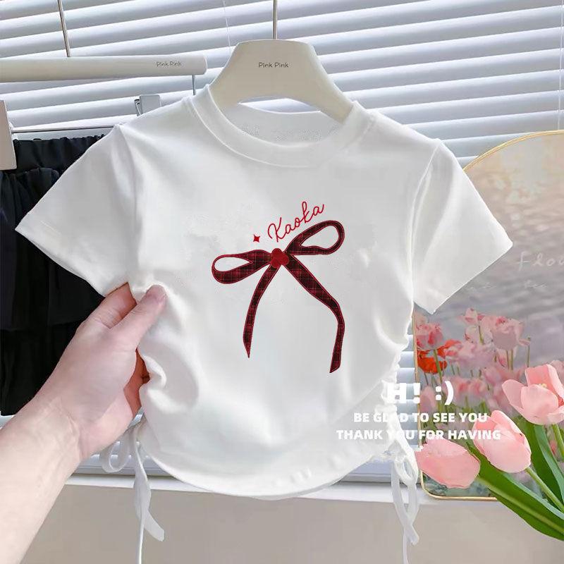 Product Introduction of Áo Phông ngắn Tay Áo, Cho Bé Gái Trẻ Trung Và Nhỏ Hàng Mới Về Mùa Hè, Áo Phong Cách Công Chúa Thường Ngày Cho Em Bé Và Trẻ Em, Tay Lửng Dây Rút, Thời Trang 21