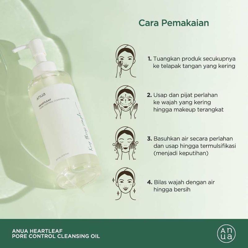 ANUA Heartleaf Pore Control Cleansing Oil 200mlCrystal clear and translucentantioxidant 5
