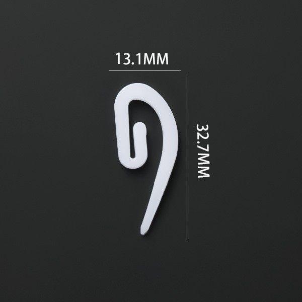 Product Introduction of 50 Pieces Curtain plastic bus hook Korean car hook hook white hook accessories hook accessories cloth hook track 2