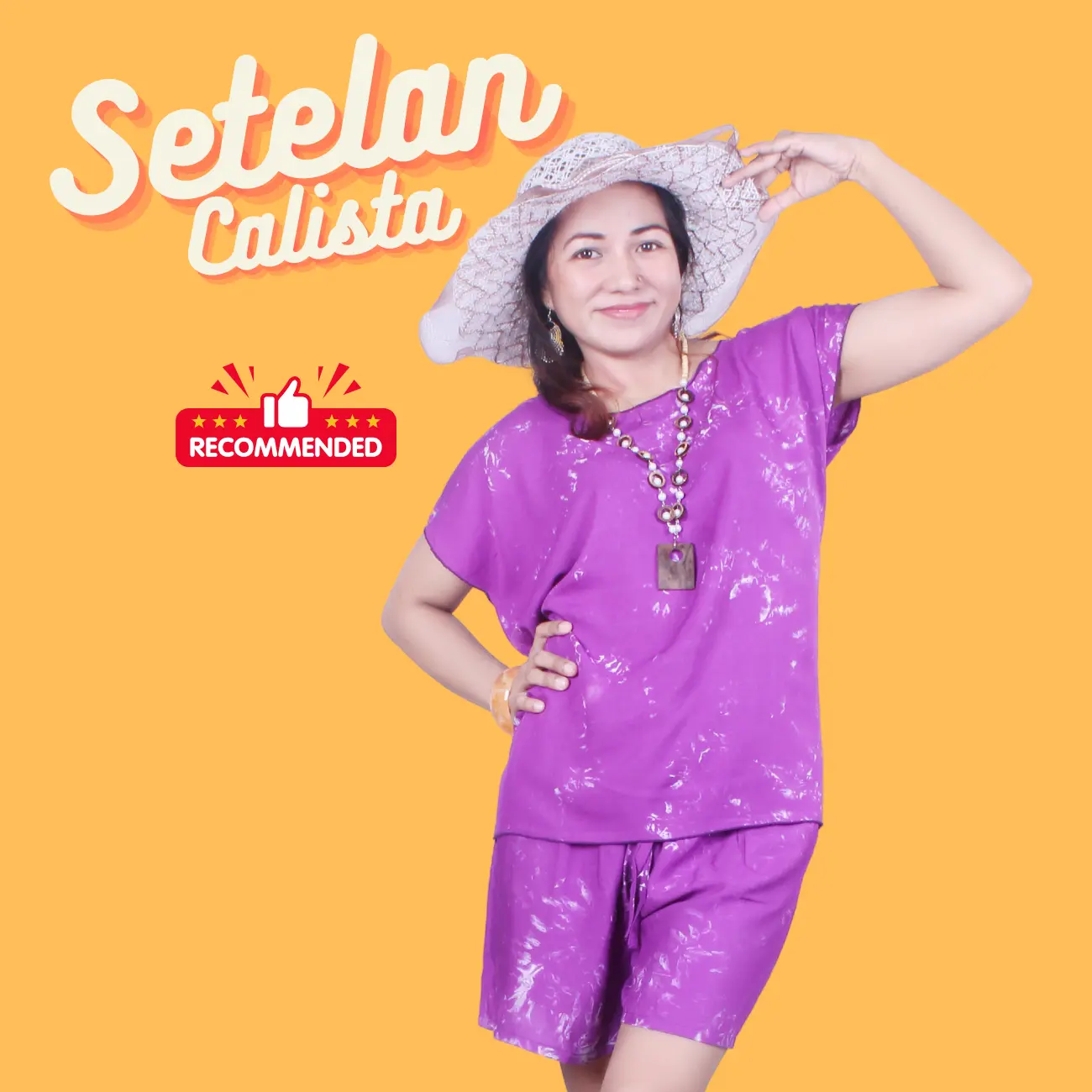 SETELAN PENDEK CALISTA ALLSIZE 2XL 3XL POLOS-best rayon premium celana pendek Panjang Wanita Atasan