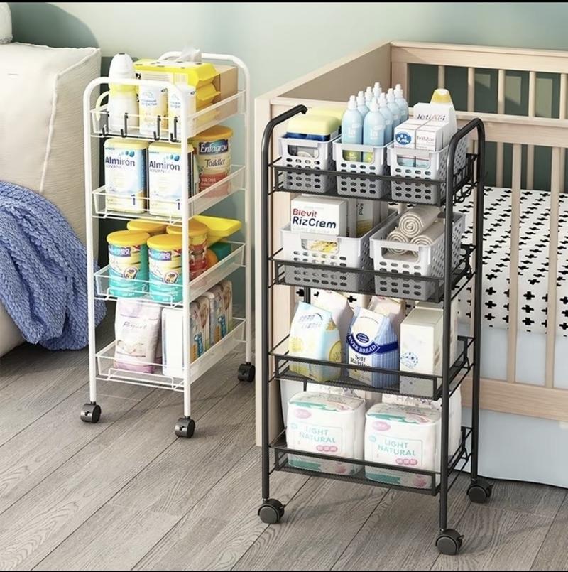 Product Introduction of Kệ đẩy 4 tầng khay mắt lưới, Xe đẩy spa 3/4 tầng sắt dày có 4 bánh xe cho phòng khách phòng ngủ tm0 Kitchen 2