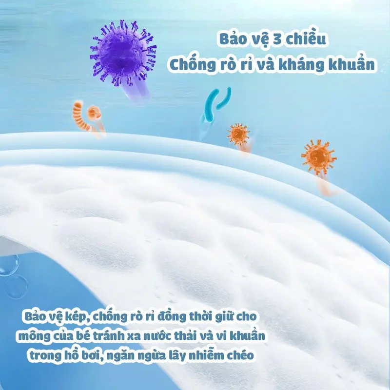 [Combo 5] Miếng Tã/ Bỉm Quần Bơi Cao Cấp Aiwibi Cho Bé 4