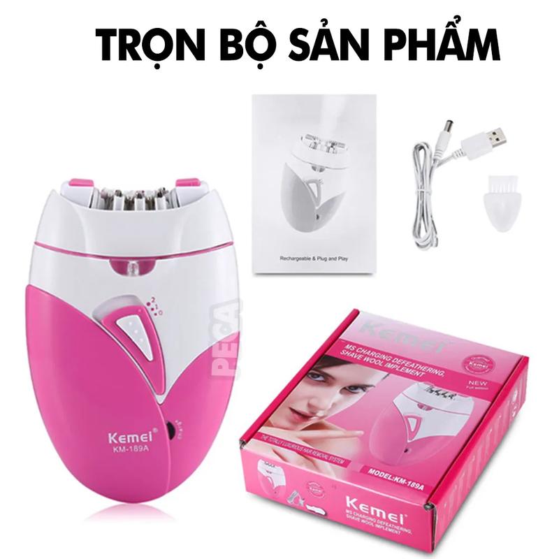 Product Introduction of Hair removal machine Kemei km-189a dedicated defeathering full-body, battery charger professional 15