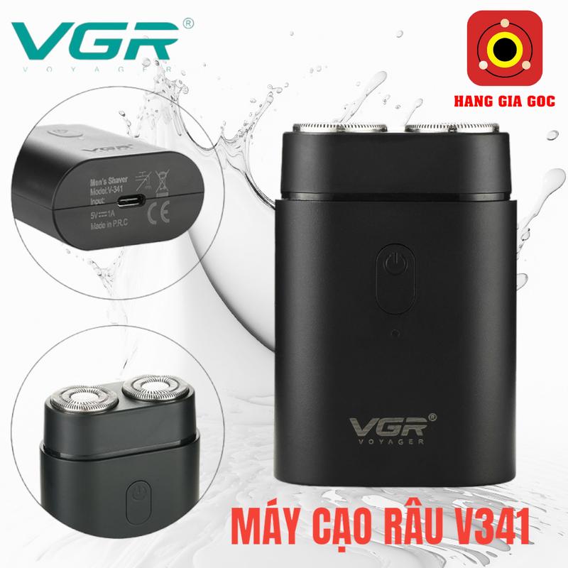 Máy Cạo Râu V341 - VGR Chống Thấm Nước, Hoạt Động Mạnh Không Gây Ồn, Kiểu Dáng Mini Dễ Mang Theo