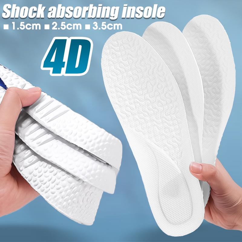 Product Introduction of Miếng Lót Giày Tăng Chiều Cao, Chất Lượng Mềm Mại Thoáng Khí, Màu Trắng, Thích Hợp Cho Giày Thể Thao, Vô Hình, Được Làm Bằng Bọt Hoạt Tính Silicon, Đệm Giày Thoải Mái, Có Thể Cắt, Thích Hợp Cho Chạy Bộ, Dành Cho Phụ Nữ, EVA, Hấp Thụ Sốc, Khử Mùi, Unisex 16