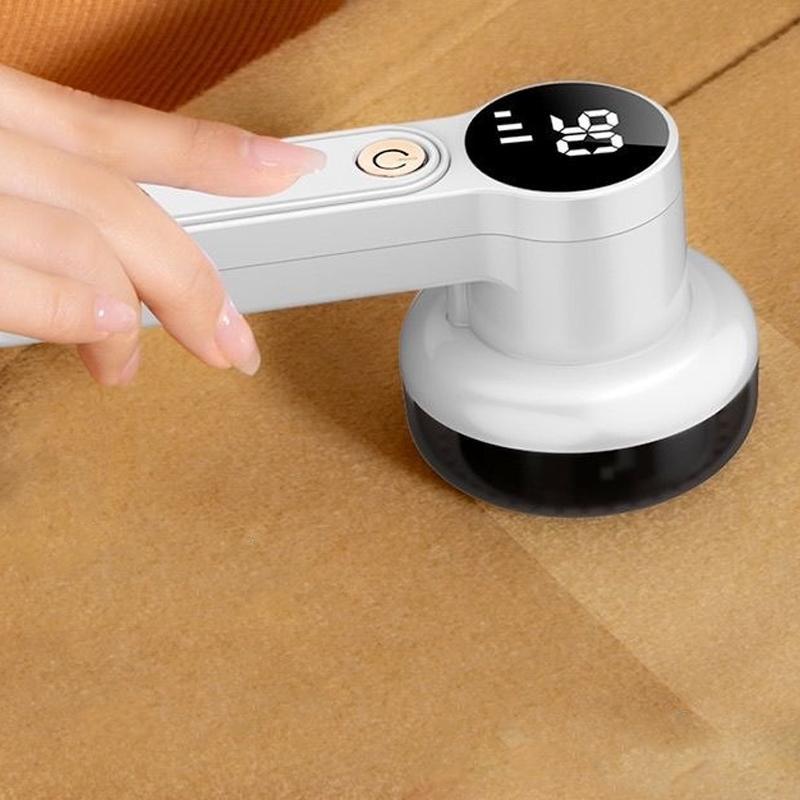 Product Introduction of Portable Rechargeable Lint Remover, Electric Wool Ball Trimmer with Digital Display, Household Appliances for Sweater Pilling and Furniture 2