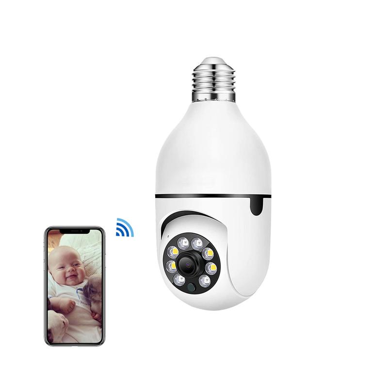light bulb security camera Bulb E27 Surveillance Camera Full Color ...