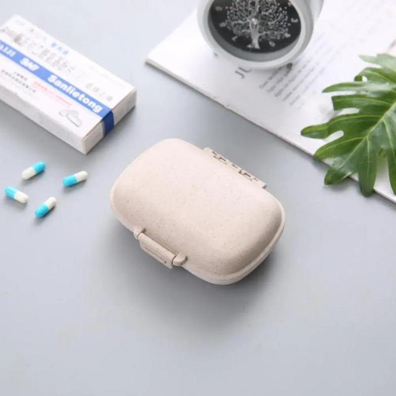 Product Introduction of Hộp Đựng Thuốc Cầm Tay Kích Thước Nhỏ, 8 Ngăn, Hộp Sắp Xếp Thuốc Du Lịch, Hộp Đựng Viên Thuốc Kín Lúa Mì, Hộp Đựng Đồ, Thích Hợp Cho Thuốc 27
