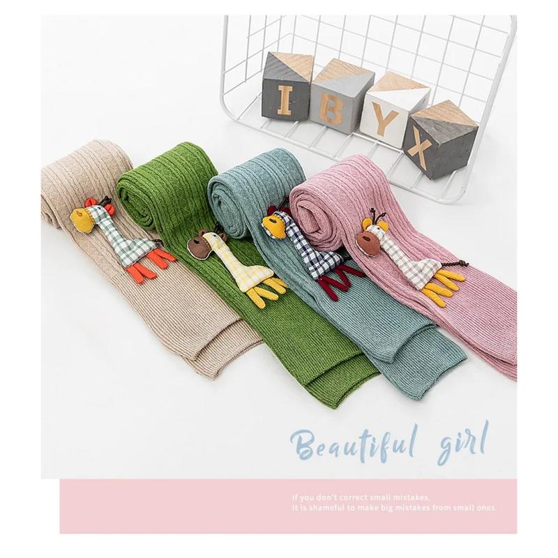 1 To 9 Years Spring Autum Cute Deer Girl Trousers High Quality Cotton Girls' Leggings Soft Knitted Pants for Children's Legging 8