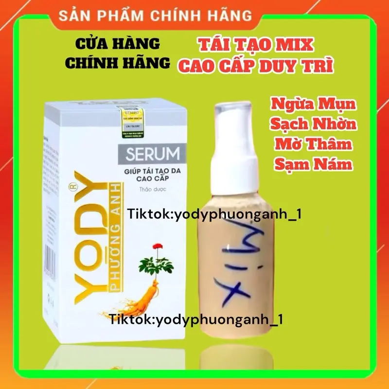 ￼TÁI TẠO MIX DƯỠNG – Duy trì da khỏe mịn màng, loại bỏ nhờn thâm sạm nám Yody Phương Anh 0
