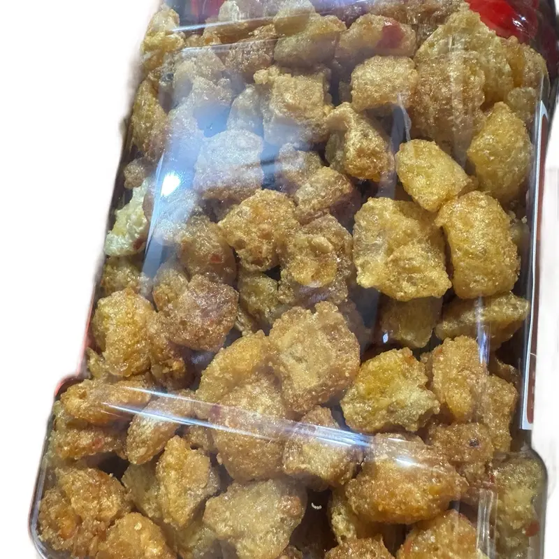 500g Top mỡ chiên giòn cháy mắm tỏi ớt thơm ngon Snack Cay 1