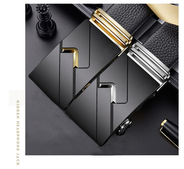 Product Introduction of เข็มขัดผู้ชาย / เข็มขัดหนังหัวเข็มขัดในตัว / ธุรกิจลำลองเรียบง่ายและหลากหลาย (เหมาะกับเอว 26-46") -PULO-1068 1