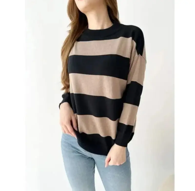 Busan Cileutik Baju Atasan Wanita Knitwear Lengan Panjang Rajut Slim-Fitting JANG MI Top Cantik Outer Dalaman Manset Sweater Cardigan Jaket Batwing 2