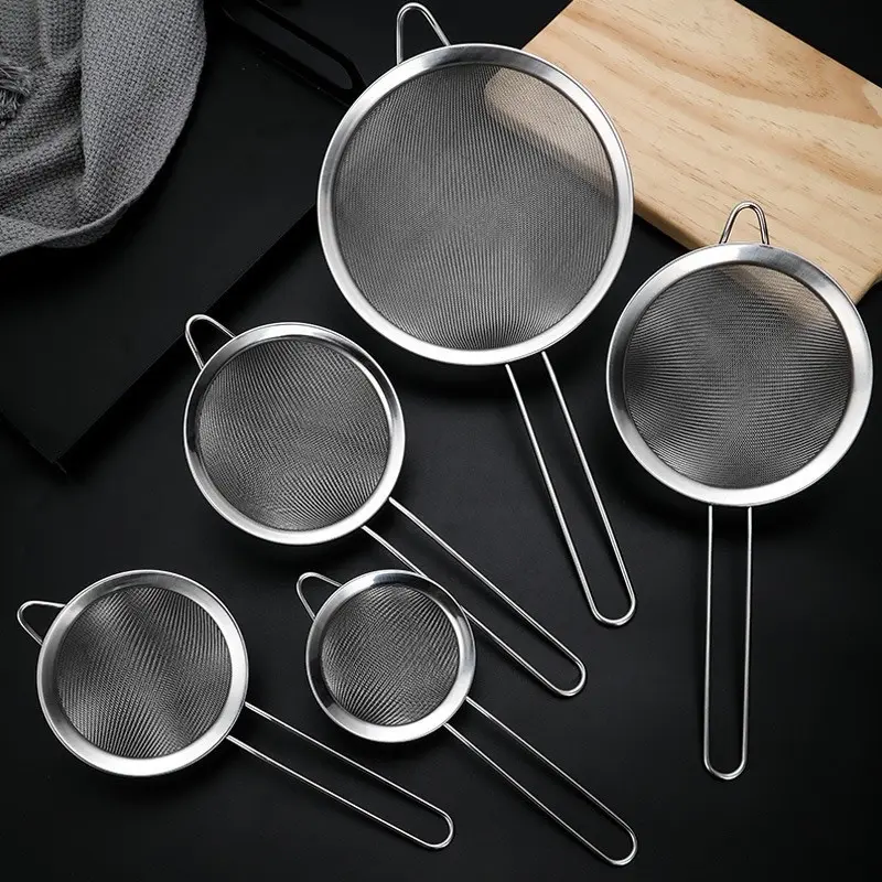 Rây lọc cán inox 01 - size 8-12-14-16-18