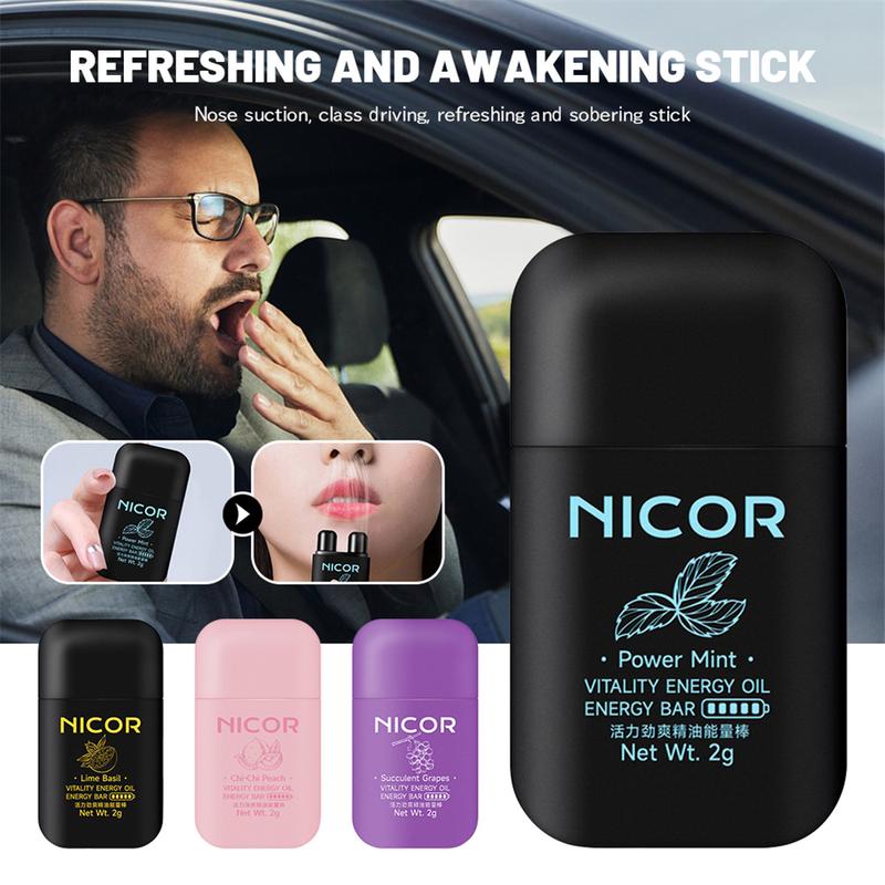 Product Introduction of 【BUY 1 TAKE 1】Refreshing Sober Stick Pocket Nicor Double-hole Refreshing Box Essential Oil For Congestion Relief Relaxation Y-Q 19