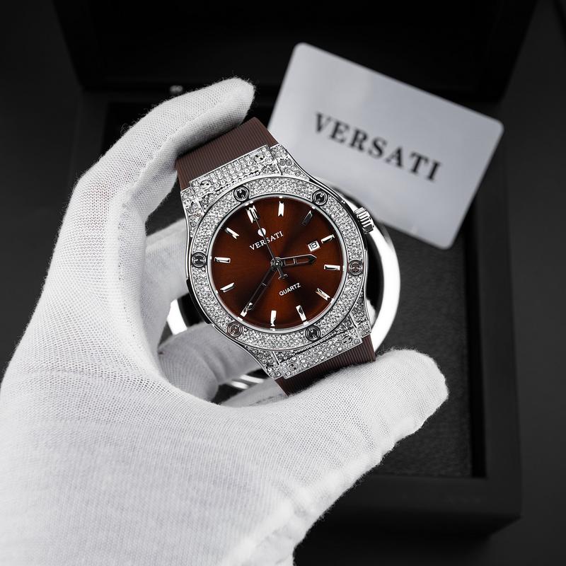 [MS STORE x NGUYÊN NGỰA ] Đồng Hồ Nam Versati Phiên Bản Đính Đá Cao Cấp Thời Trang, Sang Trọng- M129
