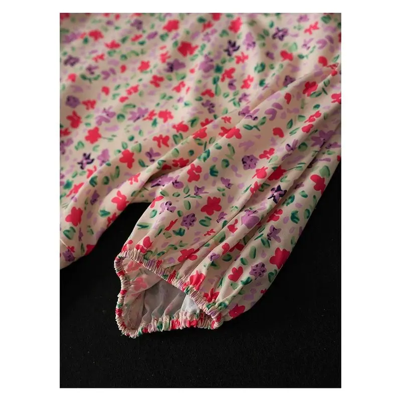 SOHYUN CHIC CASUAL FLOWER KOREAN STYLE MAXI DRESS nagita slavina fairy vintage outfit dresswell long dress 2