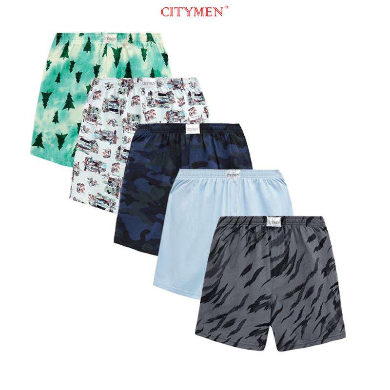 (Mua 3,4,5 tặng 1) Quần đùi nam hiệu CITYMEN vải cotton co giãn 4 chiều, quần short nam mặc ở nhà, mặc ngủ, mặc đi biển, DUIHOA (GIAO NGẪU NHIÊN)