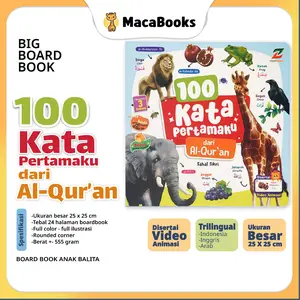 100 Kata Pertamaku dari AlQuran  Buku Pendidikan Multibahasa untuk Balita - Ziyadbooks