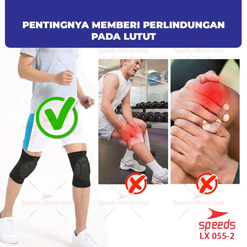 SPEEDS Dekker Olahraga Perlengkapan fitness Knee protector 055-2 4