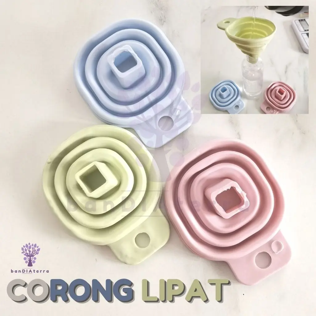 Bandiaterra Corong Lipat Teleskopik Mini/Corong Minyak/Corong Air