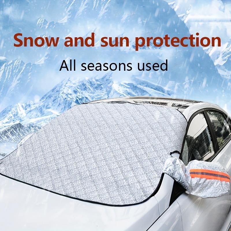 Winter Windshield Snow Cover, Automatic Visor, Frost Protective Sunscreen Anti-ice Front Windshield Cover 2