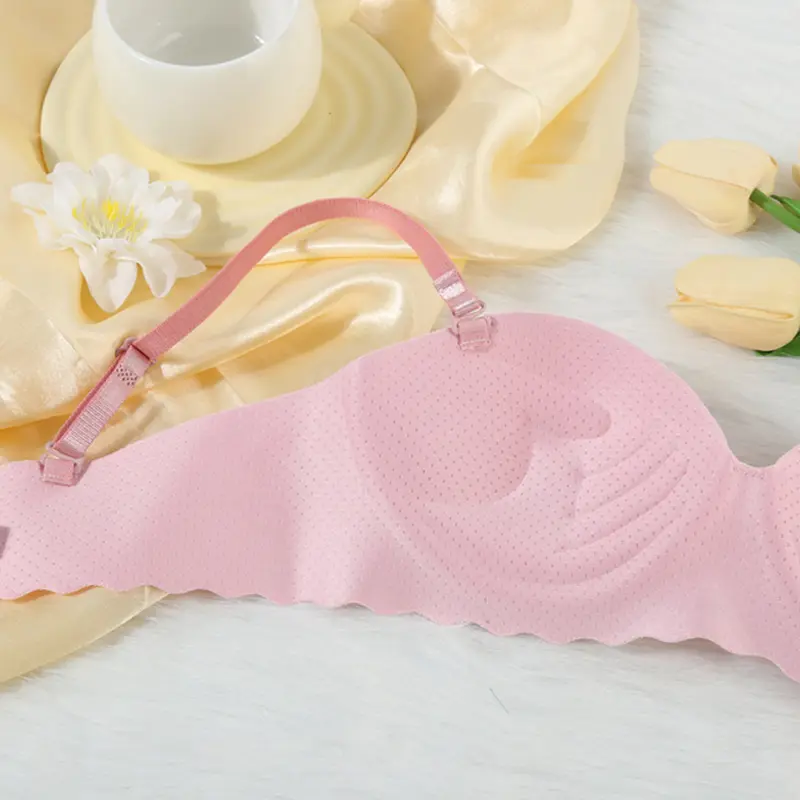 Áo Ngực Liền Mạch, Cho Bé Gái, Không Đường May, Gathered Ngực, Bralette, Hỗ Trợ Mềm Mại, Thoải Mái, Đồ Lót Quý Cô Ngọt Ngào Có Mùi 3