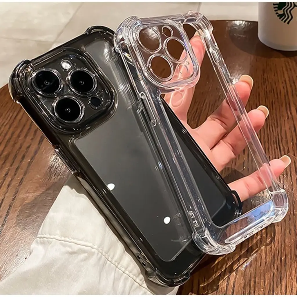 Ốp Điện Thoại, Cho iPhone 16e 7 8 16 Plus 15 11 12 13 14 Pro Max X XS XR Max SE 2020, Chống Va Đập, Trong Suốt, Ốp Lưng Sốc Mềm, Ốp Chống Sốc
