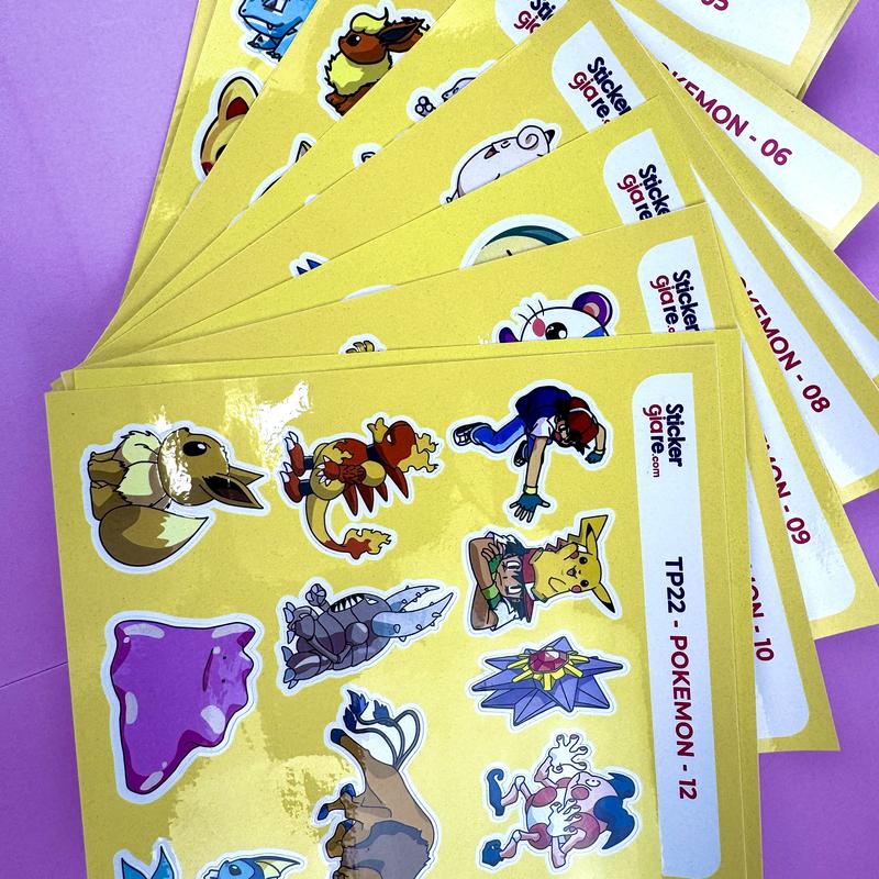 Nhãn dán sticker - Tp 22 - POKEMON - nhãn dán sticker chủ đề hoat hình POKEMON 4