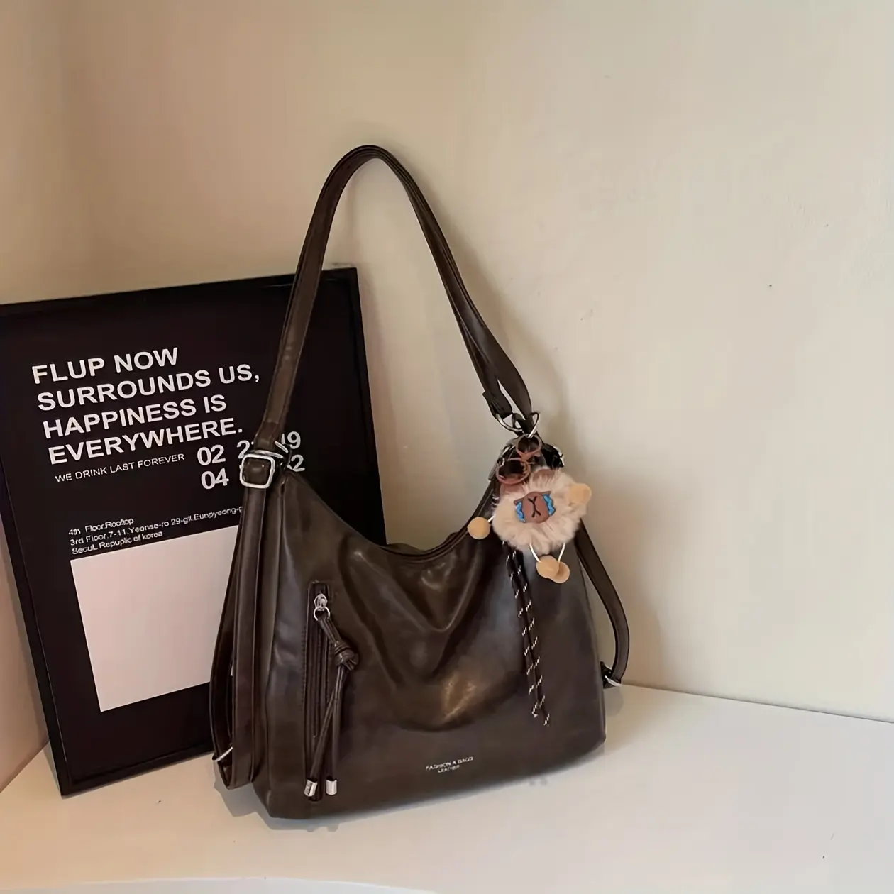 完売品seyto vintage like big shoulder bag Vintage Large Capacity Shoulder Bag for Women Versatile Crossbody