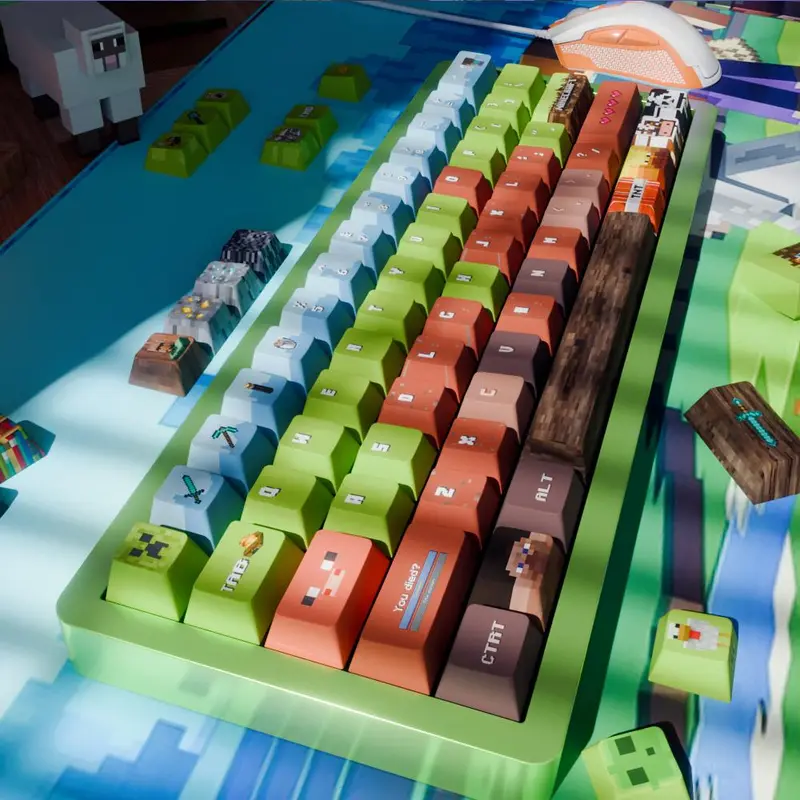Keycap, 130 Key Keycap, Keyboard Keycap for 6.25u Space Keyboard 61 68 75 87 98 99 100 104 108 7