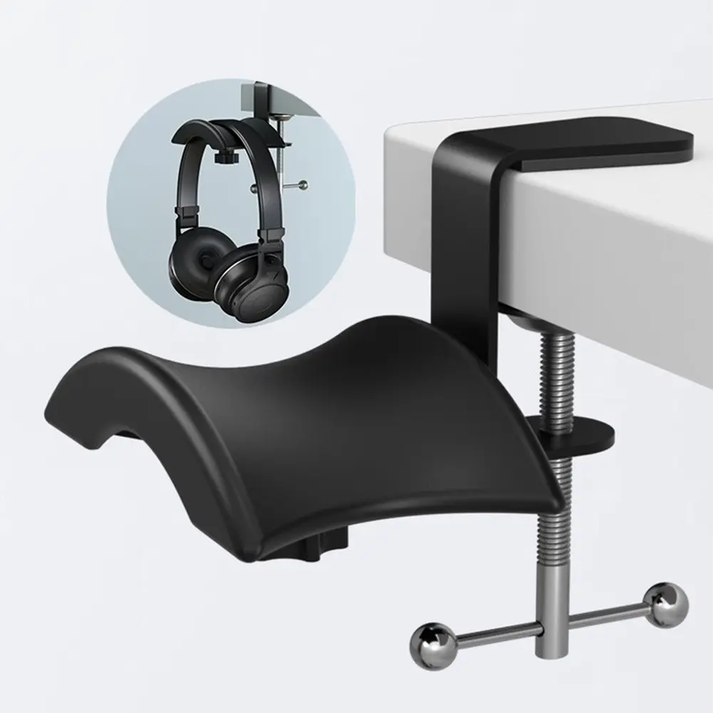 Adjustable Headset Holder Clip Hanger Headphone Stand Table Clamp Rack